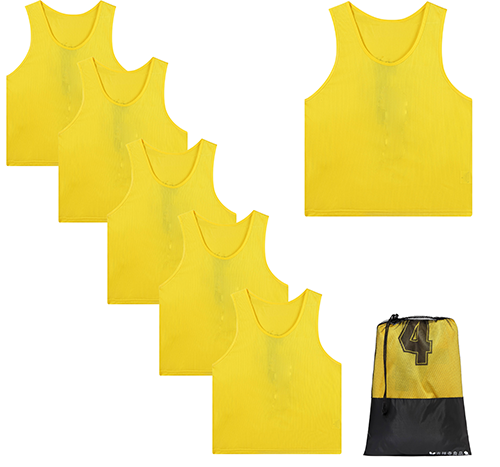 《吉祥寺良品》ビブス 快適メッシュ 6枚セット 各色取り揃え