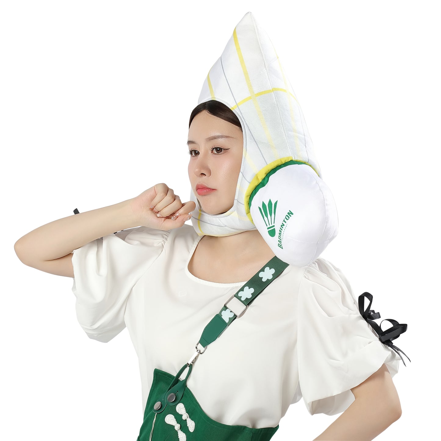 〔吉祥寺良品〕バトミントンのシャトルのかぶりもの!部活で試合で映えますよ!