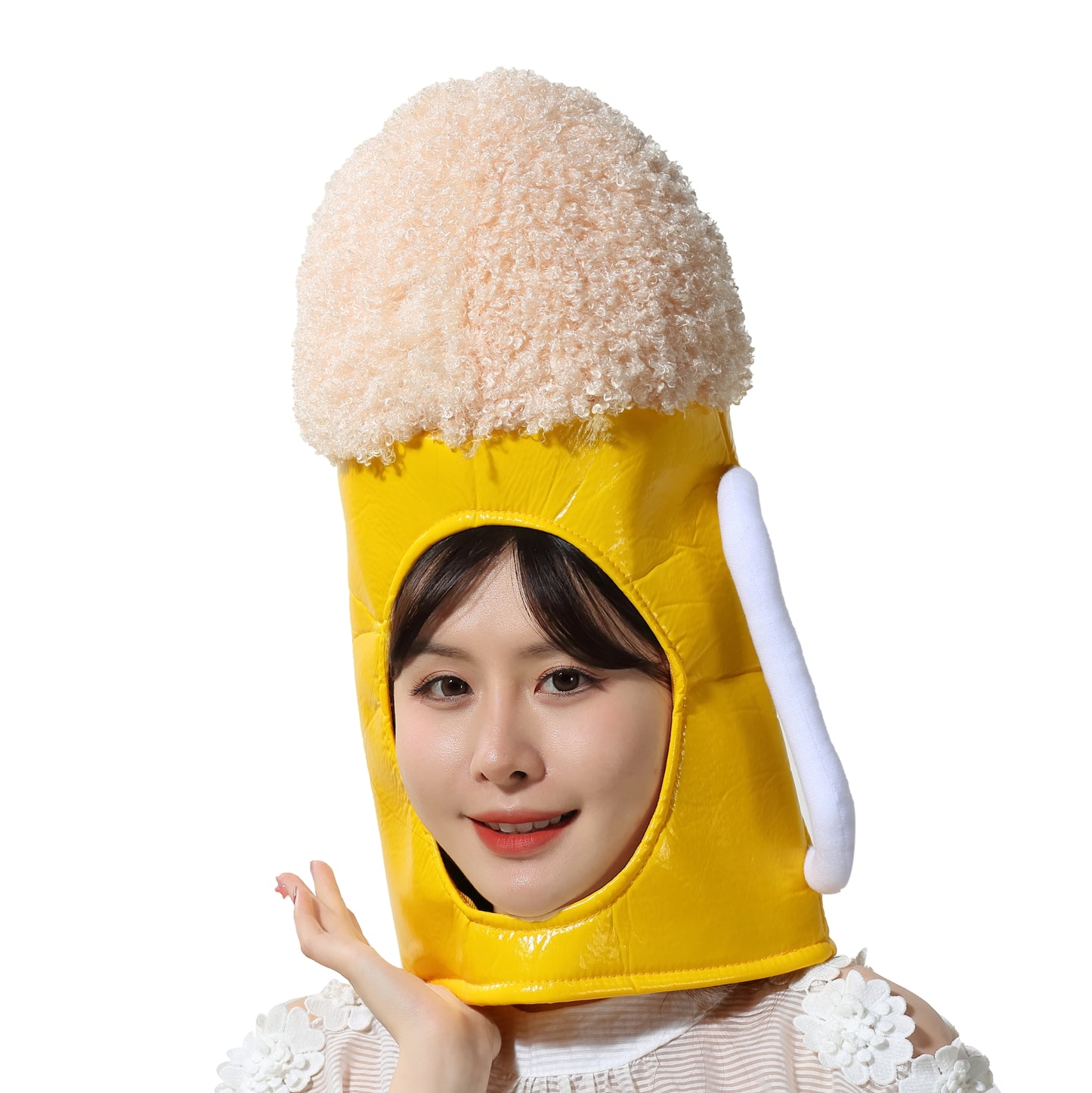 〔吉祥寺良品〕乾杯だ!ビールの被り物を被ってビールを飲もう!