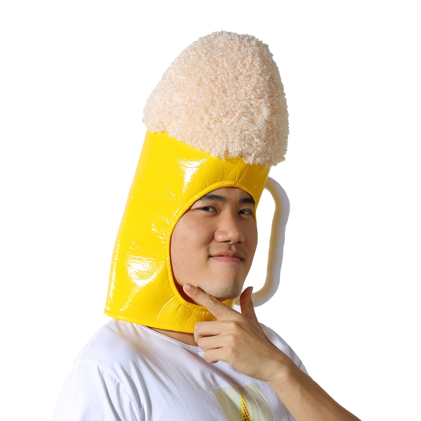 〔吉祥寺良品〕乾杯だ!ビールの被り物を被ってビールを飲もう!