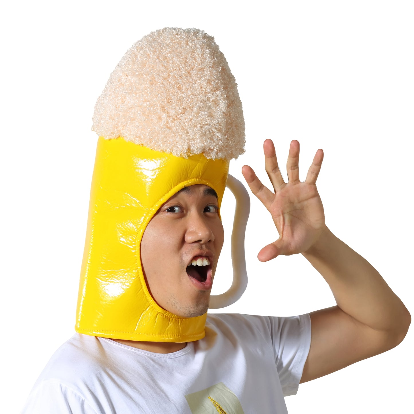 〔吉祥寺良品〕乾杯だ!ビールの被り物を被ってビールを飲もう!