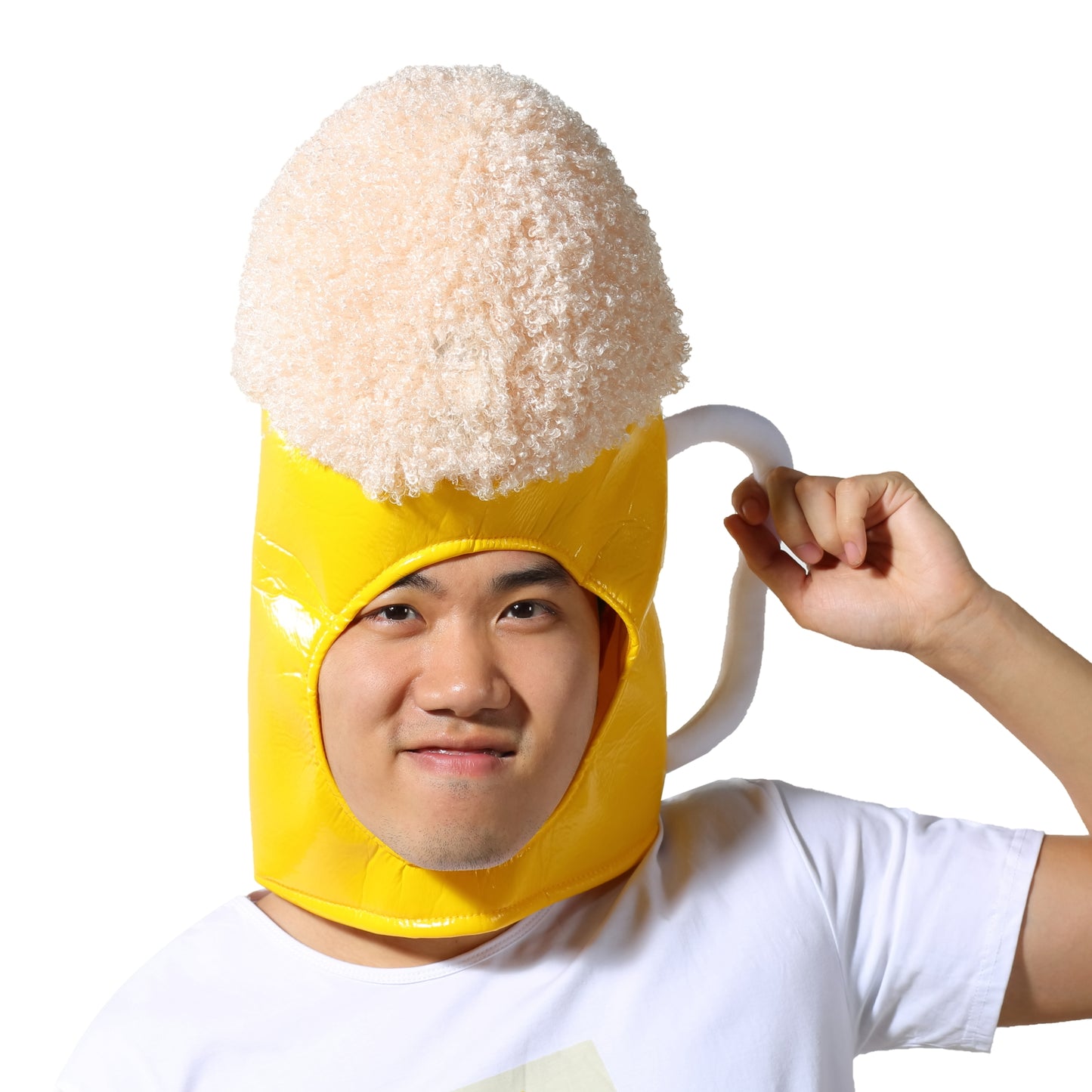 〔吉祥寺良品〕乾杯だ!ビールの被り物を被ってビールを飲もう!