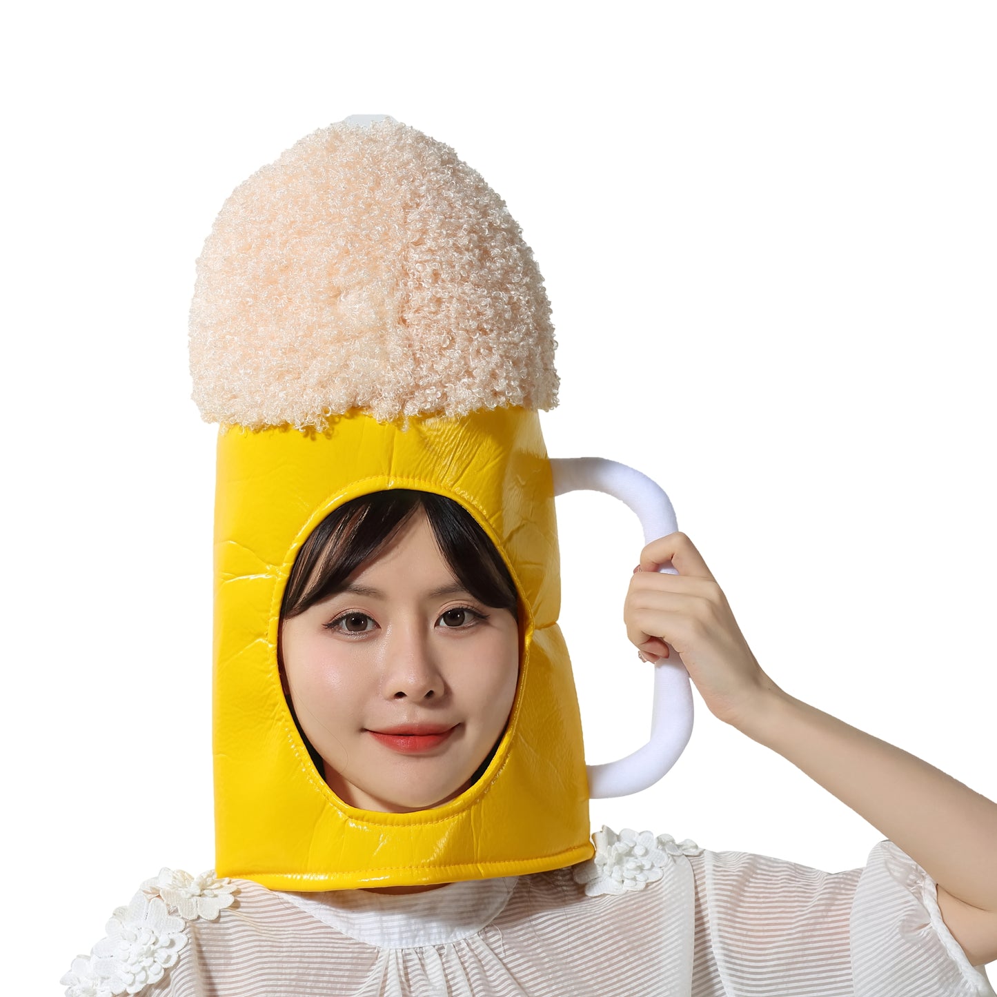 〔吉祥寺良品〕乾杯だ!ビールの被り物を被ってビールを飲もう!