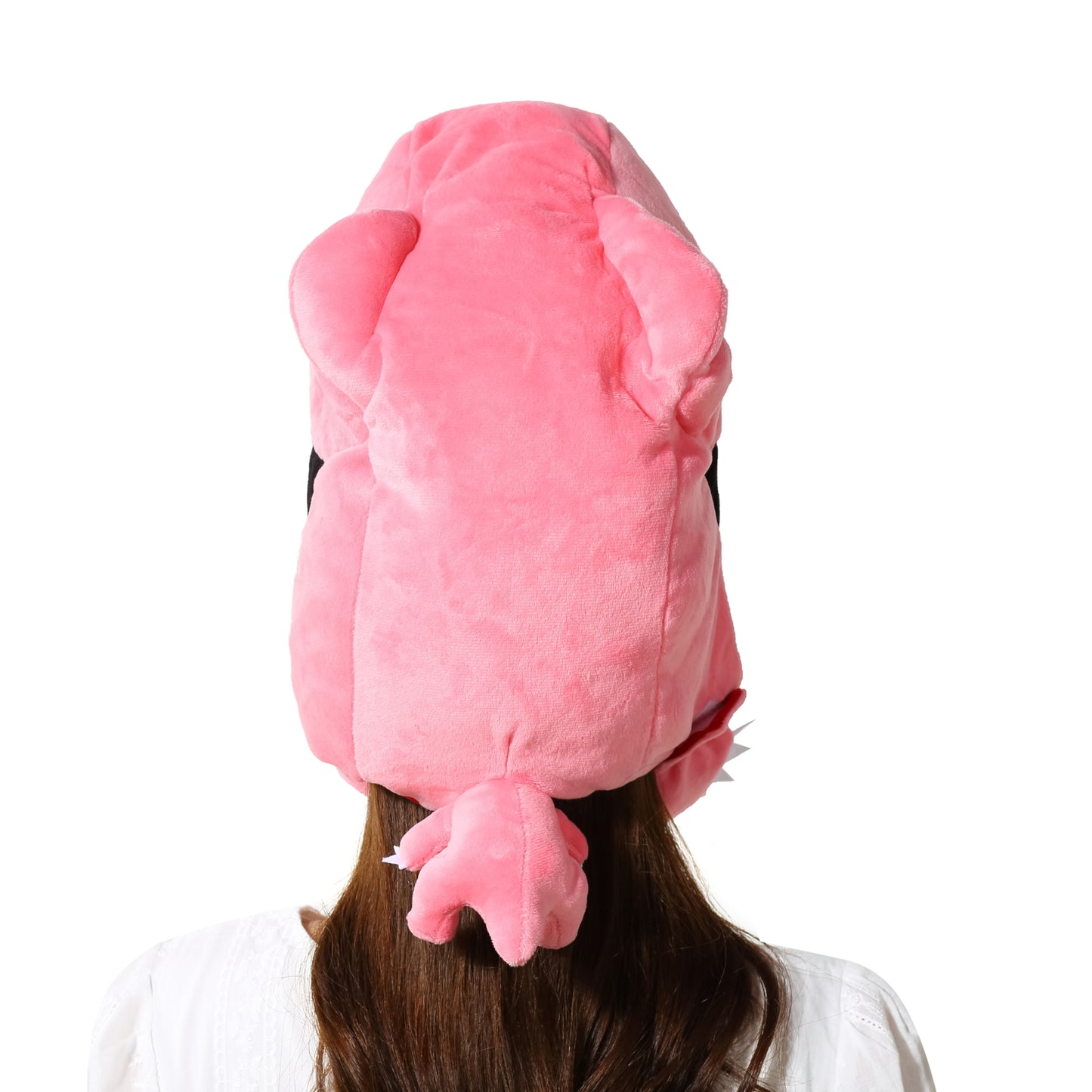 〔吉祥寺良品〕ちょいこわ可愛い恐竜のかぶりもの、被り物のド定番!ピンク