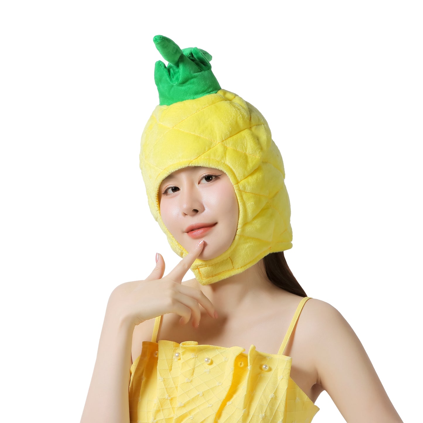 〔吉祥寺良品〕パイナップルでいっぱいなプール~、とパイナップルの被り物!