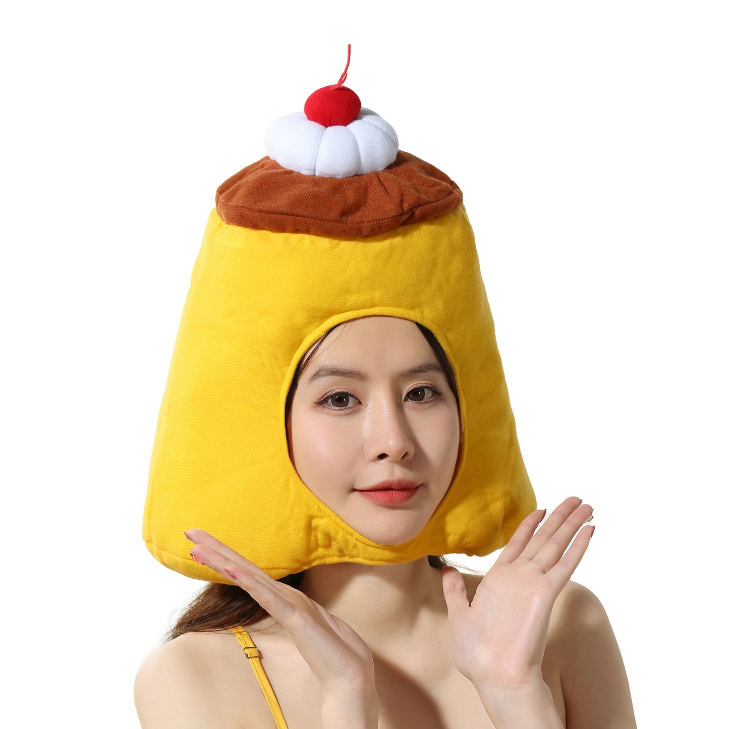 〔吉祥寺良品〕プリンを被るプリンセス!? プリンの被り物!