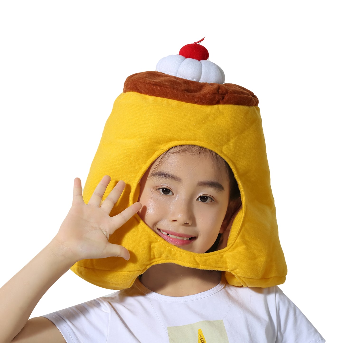 〔吉祥寺良品〕プリンを被るプリンセス!? プリンの被り物!