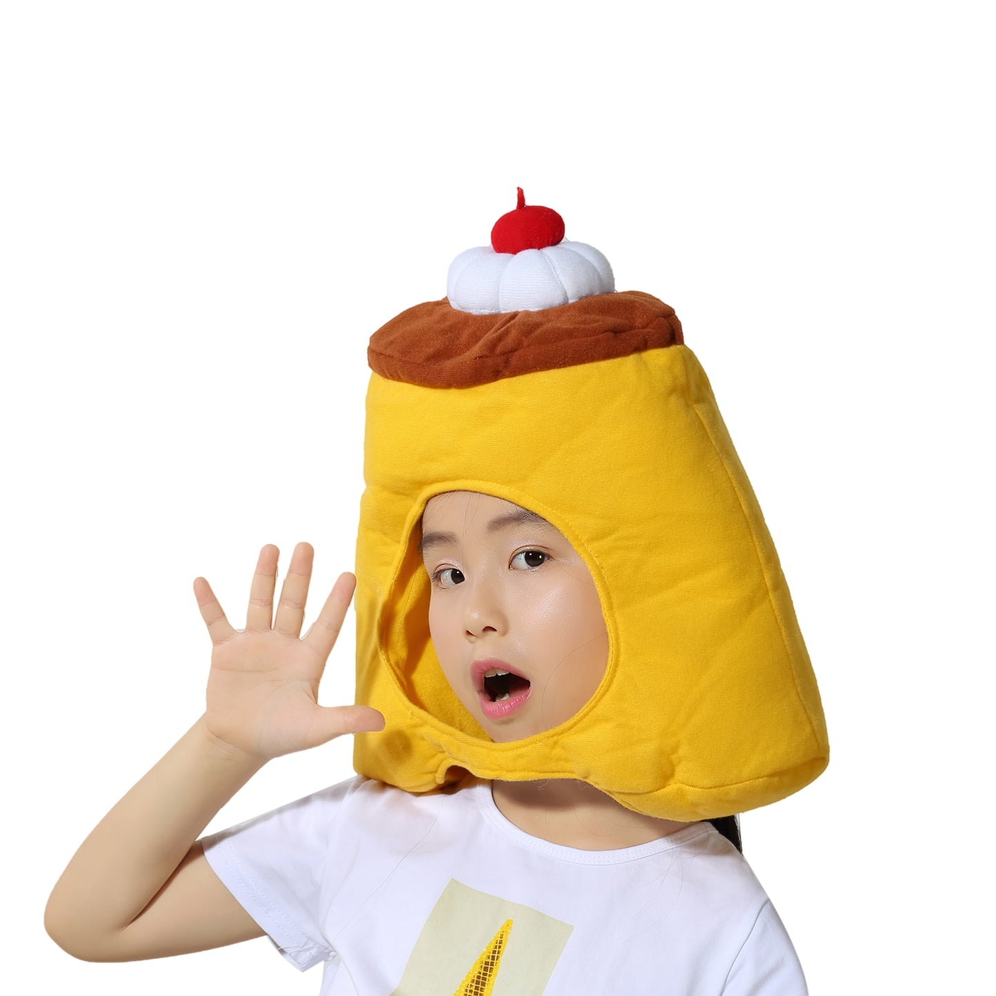 〔吉祥寺良品〕プリンを被るプリンセス!? プリンの被り物!