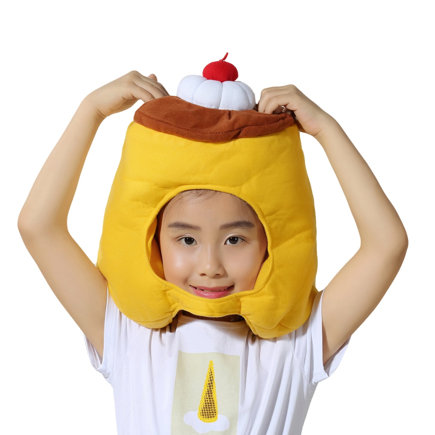 〔吉祥寺良品〕プリンを被るプリンセス!? プリンの被り物!