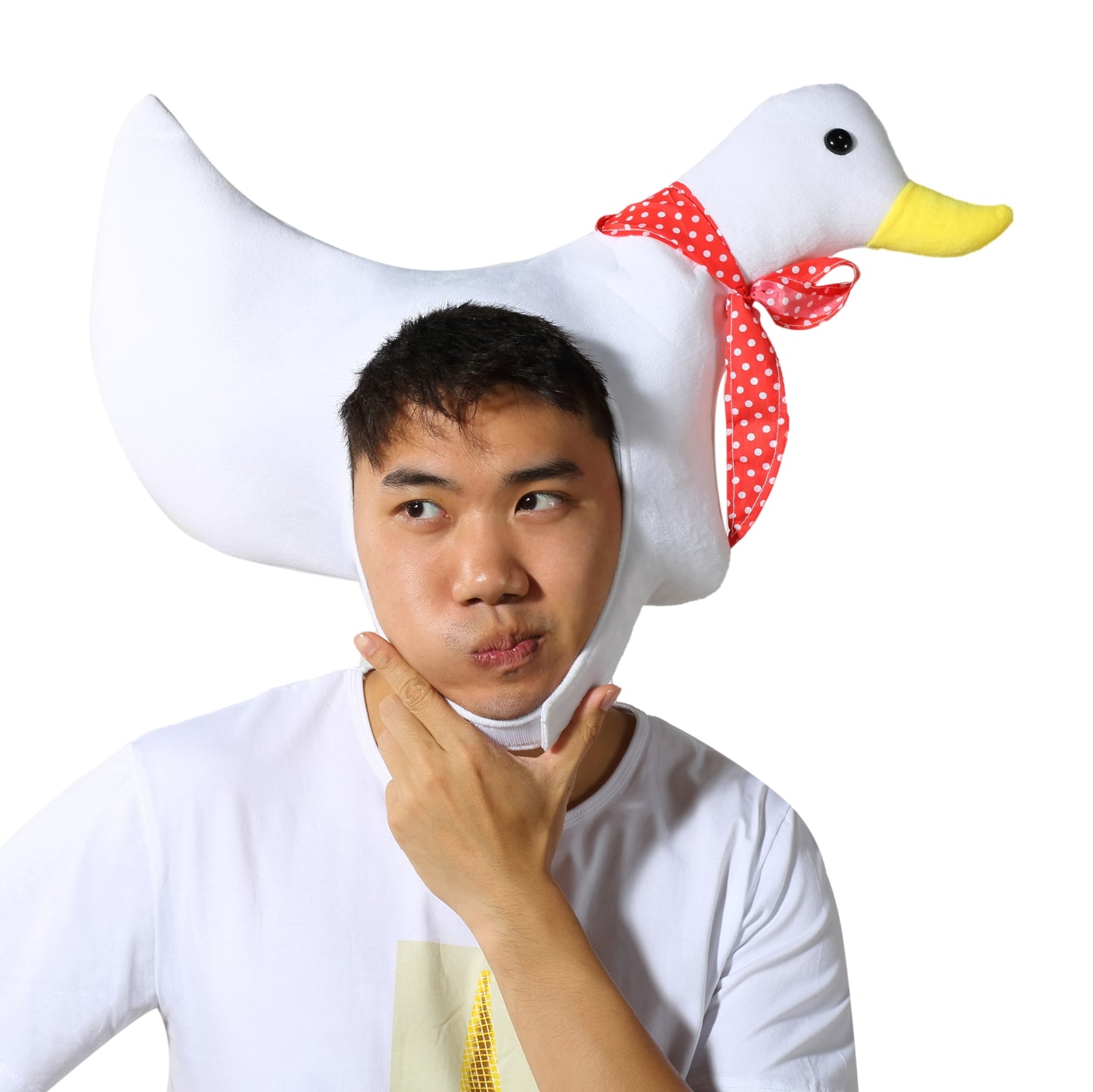 [Kichijoji Ryohin] Wear a duck headgear and sweat like duck duck!