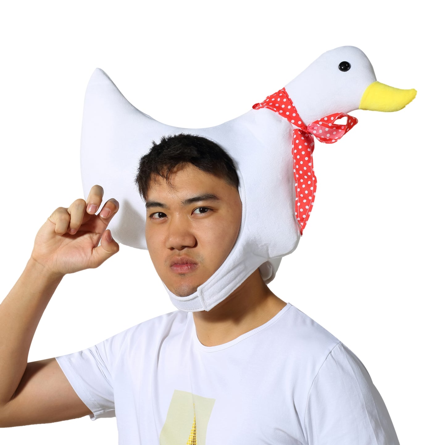 [Kichijoji Ryohin] Wear a duck headgear and sweat like duck duck!