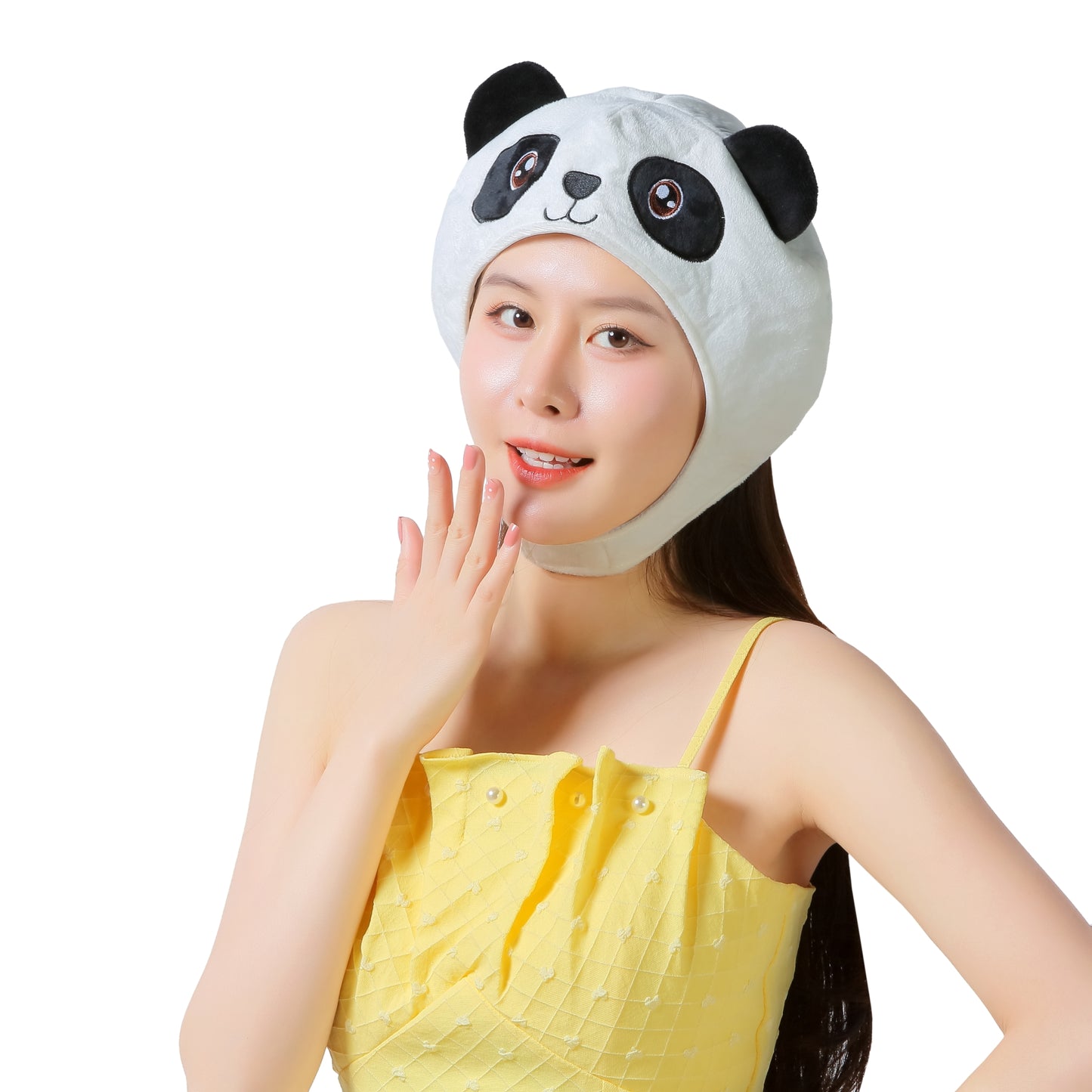 [Kichijoji Ryohin] Pandas are usually black and white! Cute panda headgear!