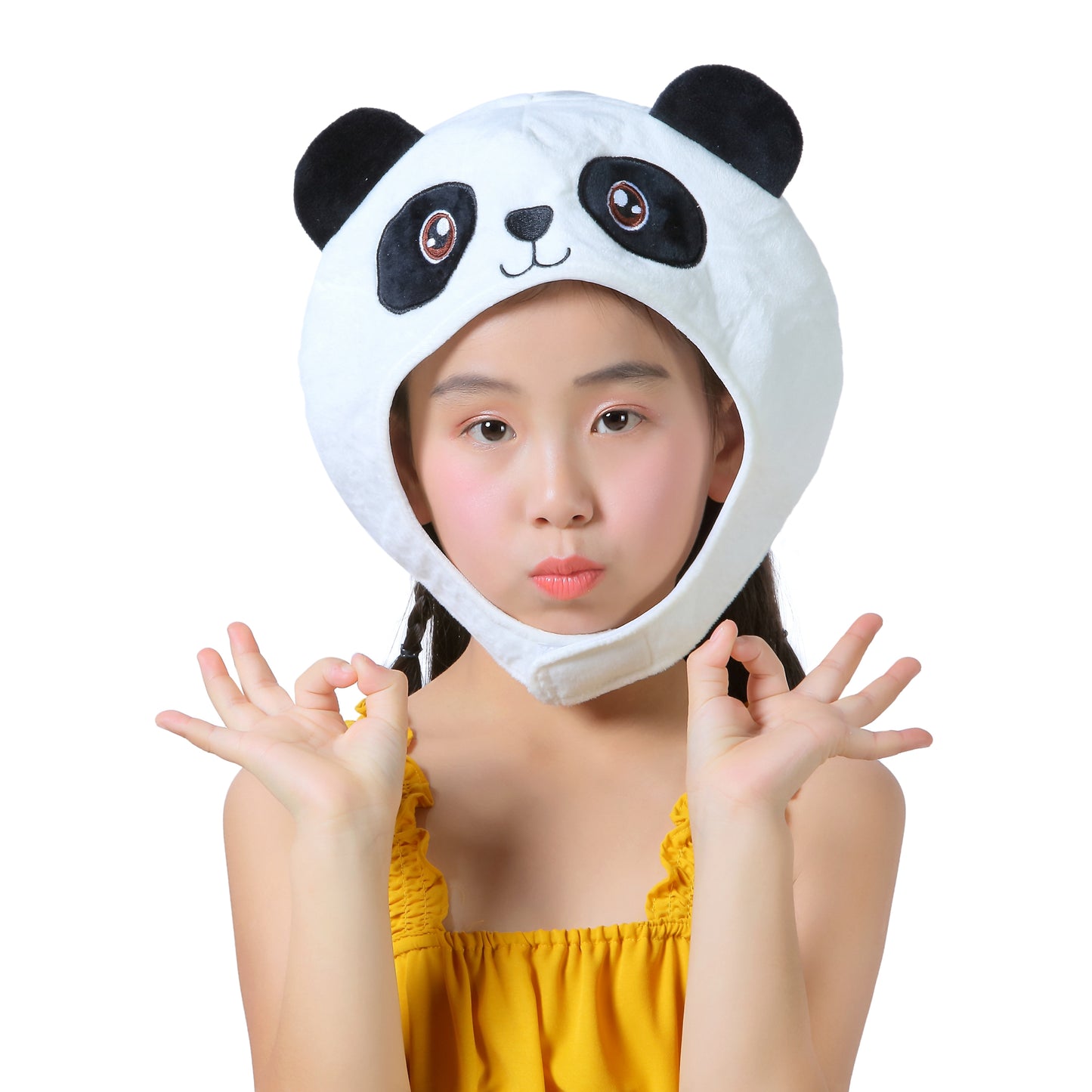 [Kichijoji Ryohin] Pandas are usually black and white! Cute panda headgear!