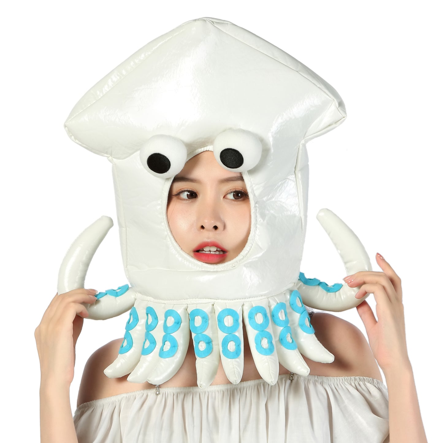 [Kichijoji Ryohin] Is it no good to wear a squid?! What a no-no! A funny and cute squid headgear