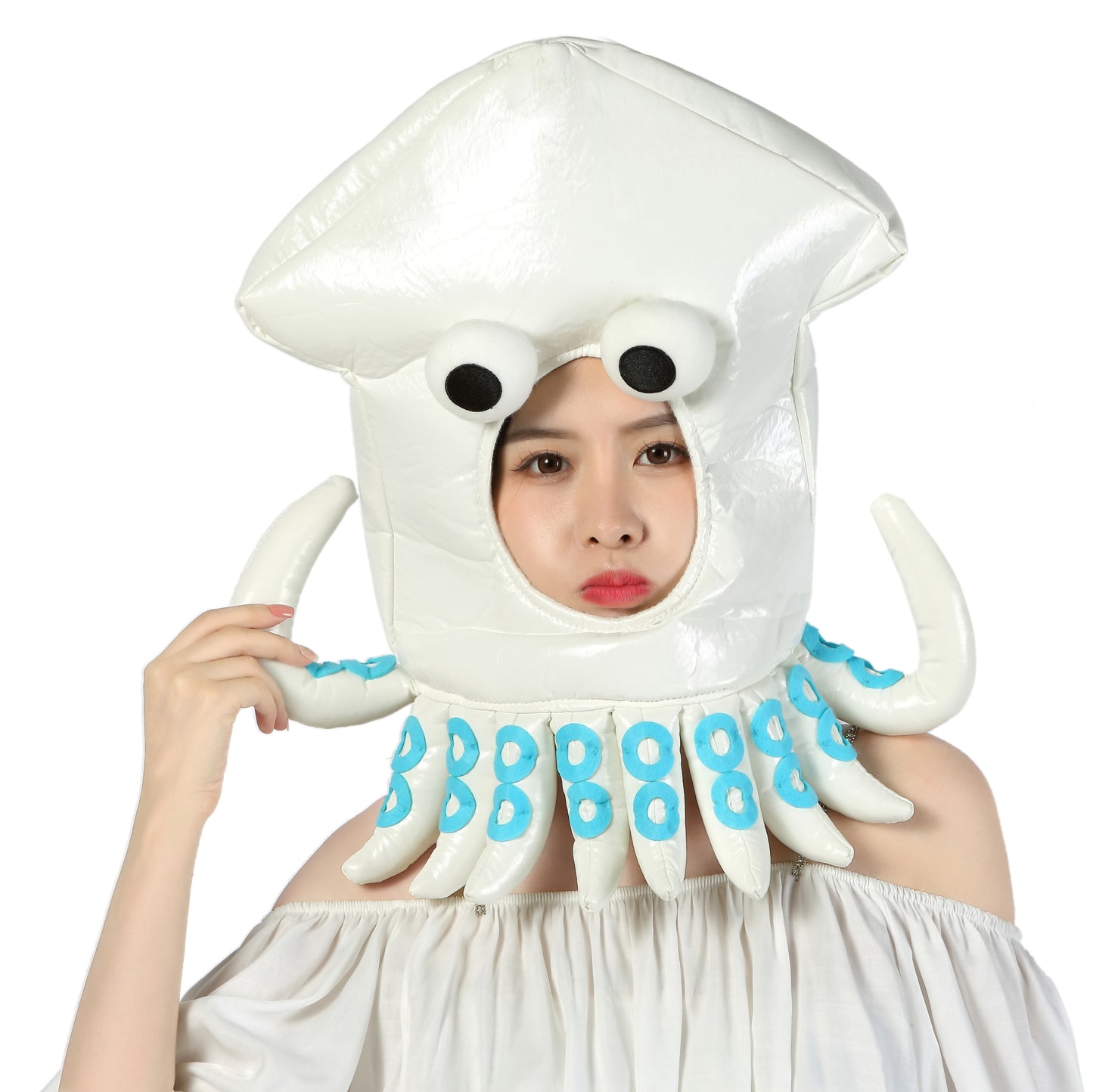 [Kichijoji Ryohin] Is it no good to wear a squid?! What a no-no! A funny and cute squid headgear