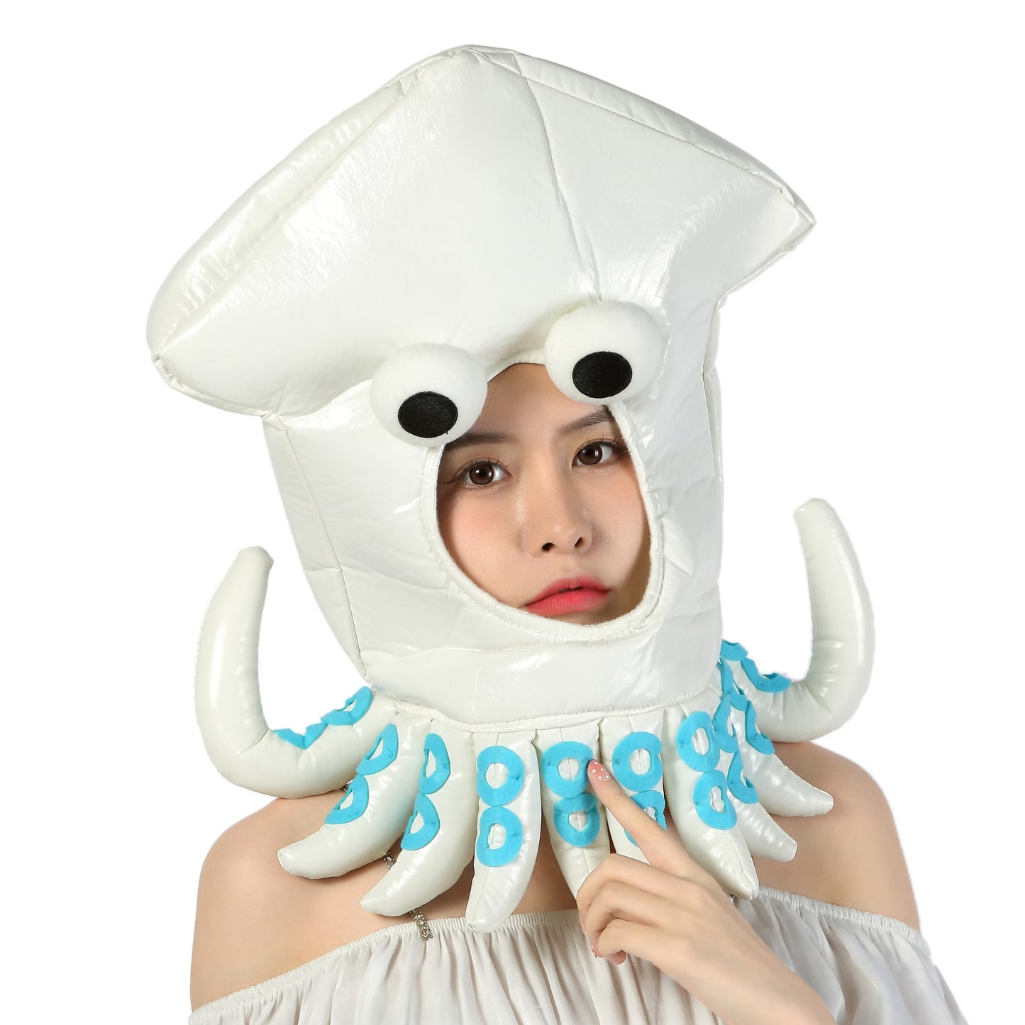 [Kichijoji Ryohin] Is it no good to wear a squid?! What a no-no! A funny and cute squid headgear