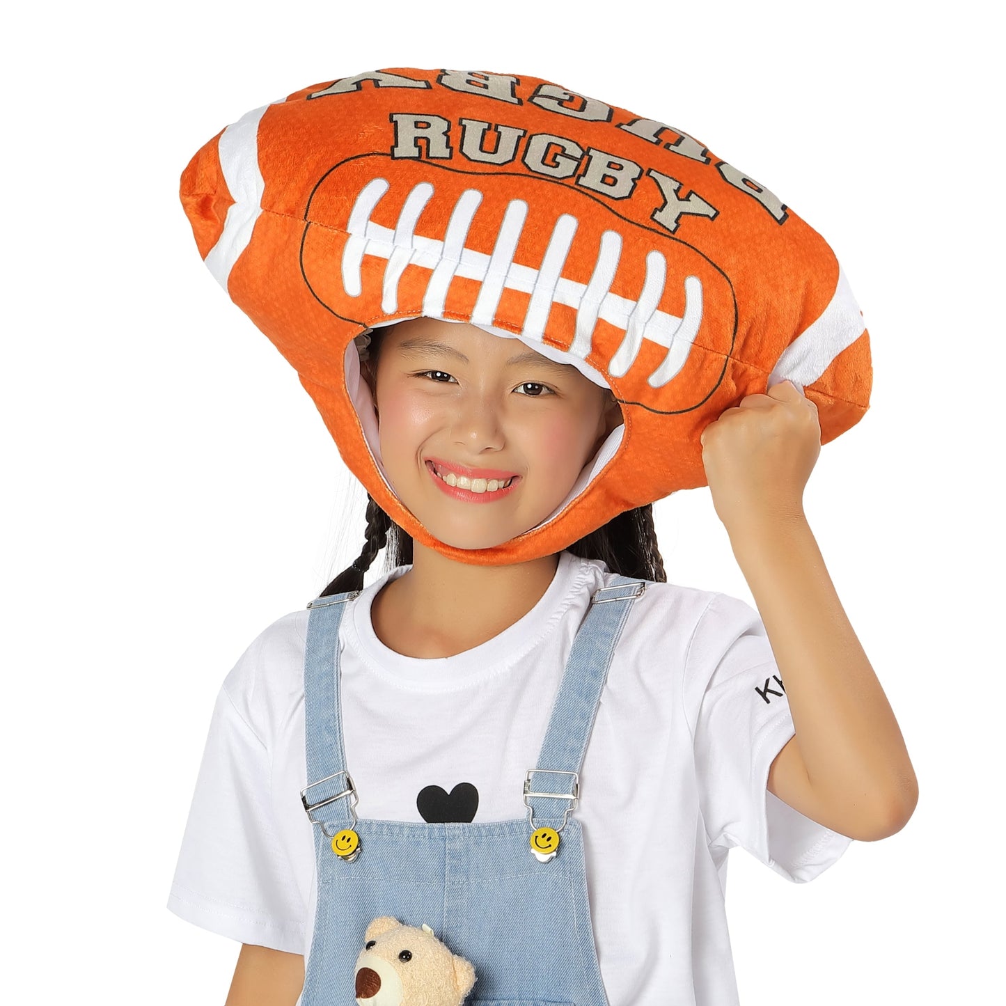 [Kichijoji Ryohin] Rugby ball headgear Cheer by wearing a rugby ball!