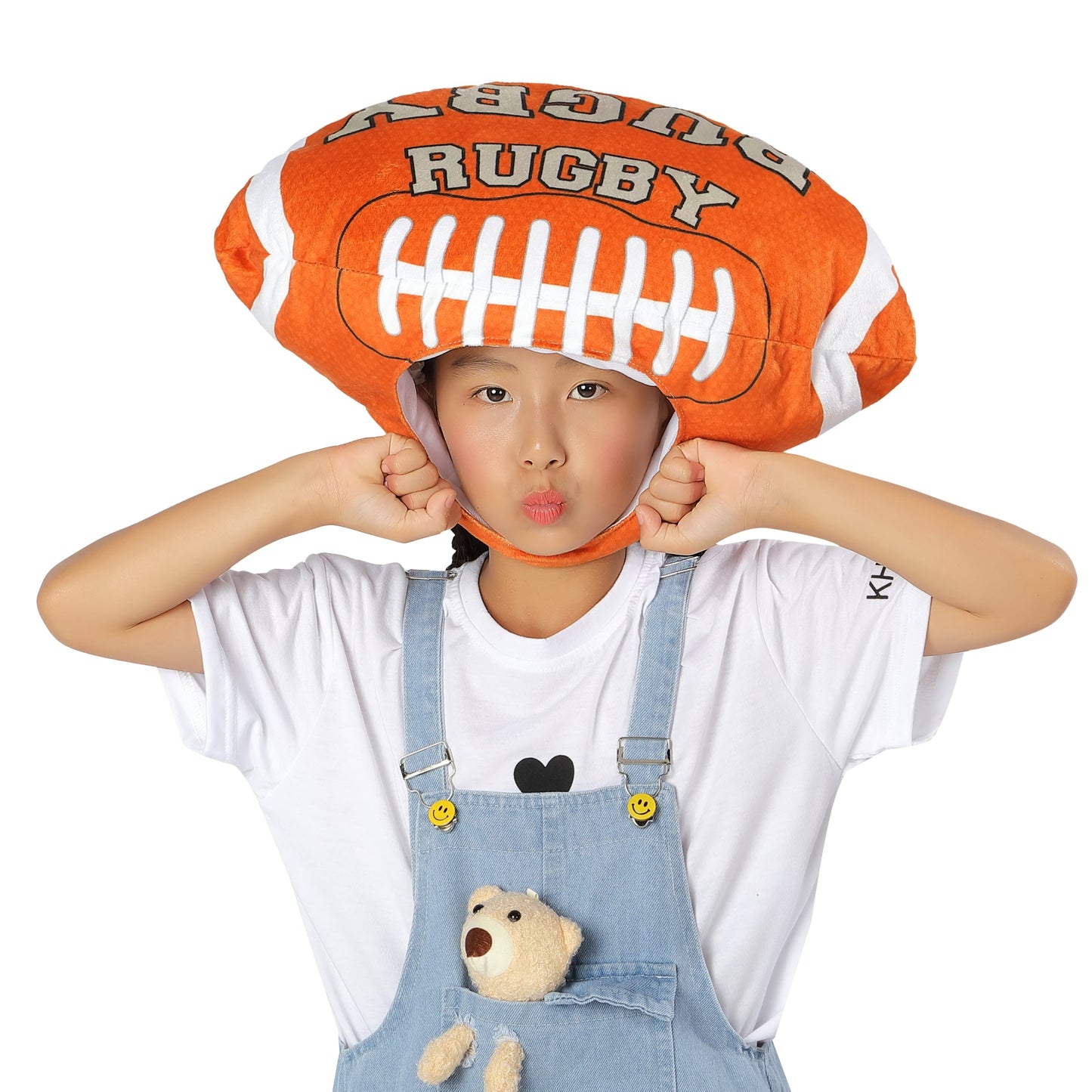 [Kichijoji Ryohin] Rugby ball headgear Cheer by wearing a rugby ball!