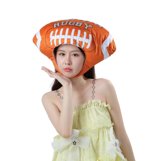 [Kichijoji Ryohin] Rugby ball headgear Cheer by wearing a rugby ball!